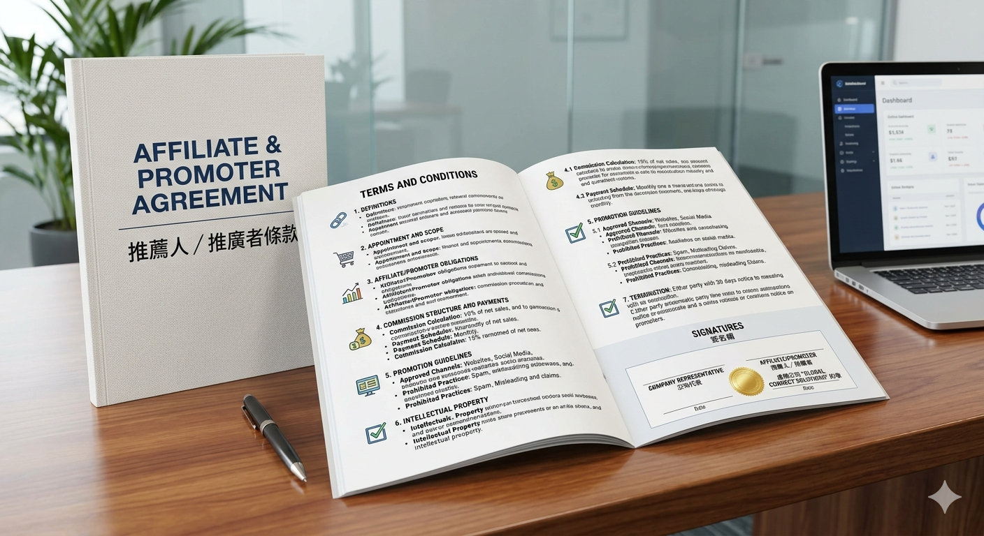 推薦人/推廣者條款(Affiliate & Promoter Agreement)